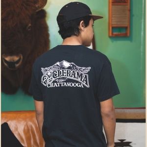 Vintage 80s single stitch Cyclerama Chattanooga Black t-shirt